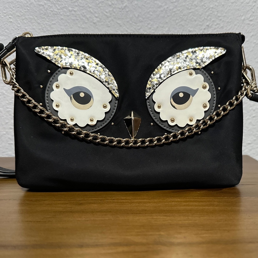 Kate Spade Black Owl Crossbody Bag